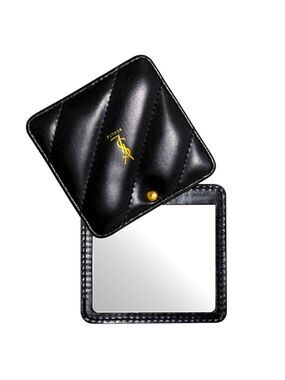Yves Saint Laurent Beauty Square Compact Pocket Mirror Black New